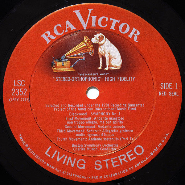 Boston Symphony Orchestra / Charles Munch ~ Easley Blackwood / Alexei Haieff : Symphony No. 1 • Symphony No. 2 (LP)