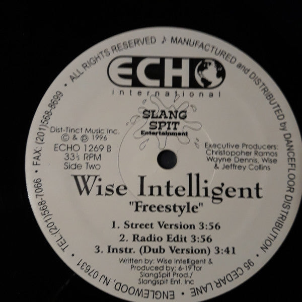 Wise Intelligent : Never Kill Again (12")