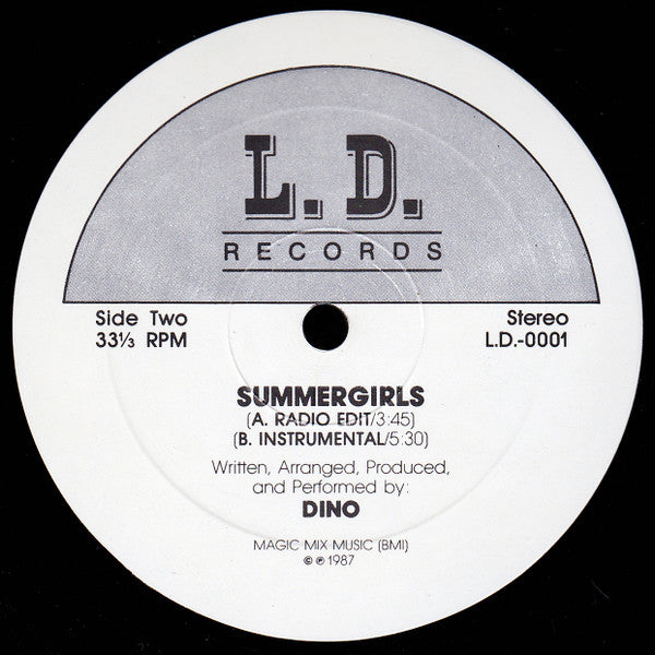 Dino (2) : Summergirls (12")