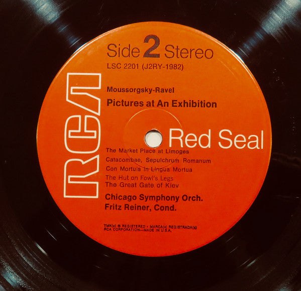 Mussorgsky* / Ravel*, Fritz Reiner, Chicago Symphony Orchestra : Pictures At An Exhibition (LP, RE)