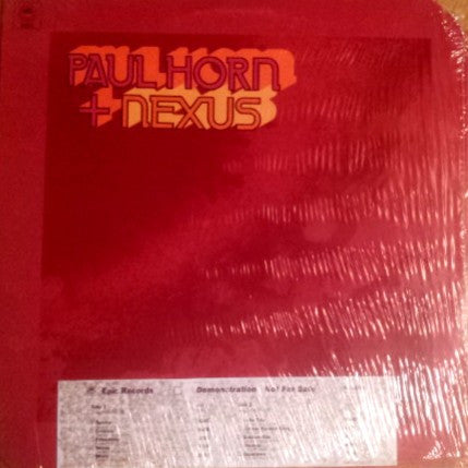 Paul Horn + Nexus (18) : Paul Horn + Nexus (LP, Promo)