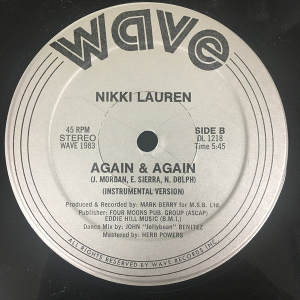 Nikki Lauren : Again & Again (12")