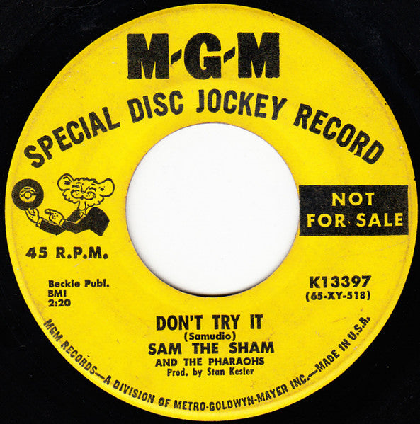 Sam The Sham & The Pharaohs : Ring Dang Doo / Don't Try It (7", Single, Promo)