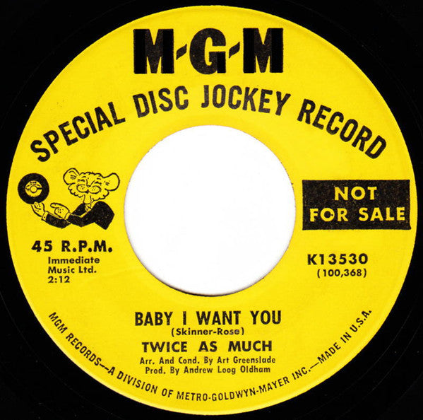Twice As Much : Sittin' On A Fence (7", Single, Promo)