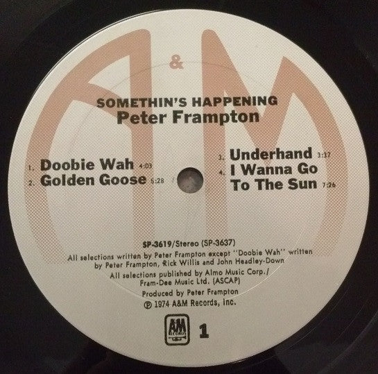 Peter Frampton : Somethin's Happening (LP, Album, Ter)