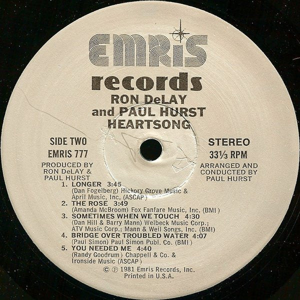 Ron DeLay / Paul Hurst (2) : Heartsong (LP, Album)