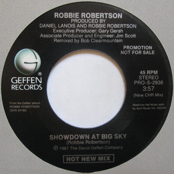Robbie Robertson : Showdown At Big Sky (7", Promo, Styrene, AR )