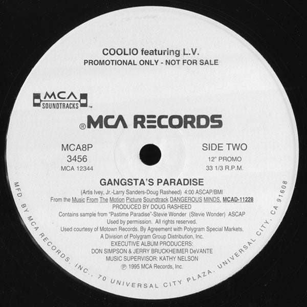 Coolio Featuring L.V.* : Gangsta's Paradise (12", Promo)