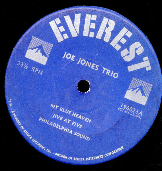 Jo Jones Trio* : Jo Jones Trio (7", Jukebox)