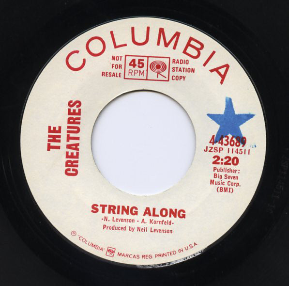 The Creatures (8) : The Night Is Warm / String Along (7", Single, Promo)