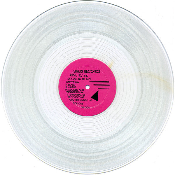 Hilary (3) : Kinetic (12", Single, Ltd, Cle)