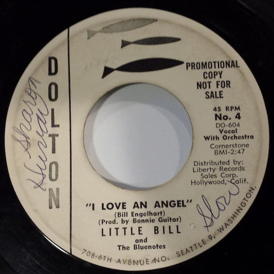 Little Bill And The Bluenotes : I Love An Angel (7", Single, Promo)