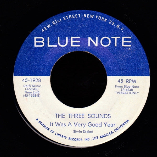 The Three Sounds : The Frown / It Was A Very Good Year (7", Single)