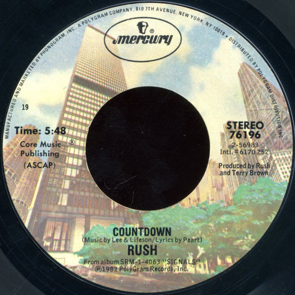 Rush : Subdivisions (7", Single, 19)
