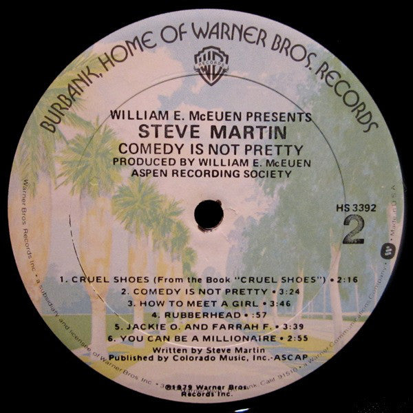 Steve Martin (2) : Comedy Is Not Pretty (LP, Album, Gol)