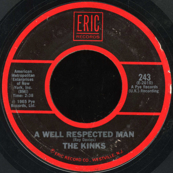 The Kinks : You Really Got Me / A Well Respected Man (7", RE)