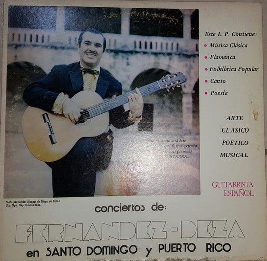 Manuel Fernandez-Deza : Conciertos de Fernandez-Deza en Santo Domingo y Puerto Rico (LP, Album, Mono)
