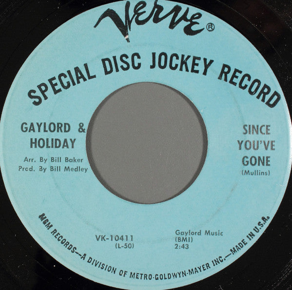 Gaylord & Holiday : She (7", Single, Promo)
