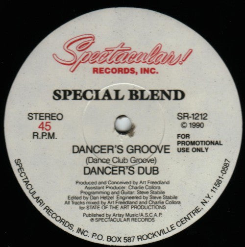 Special Blend : Dancer's Groove (12", Promo)