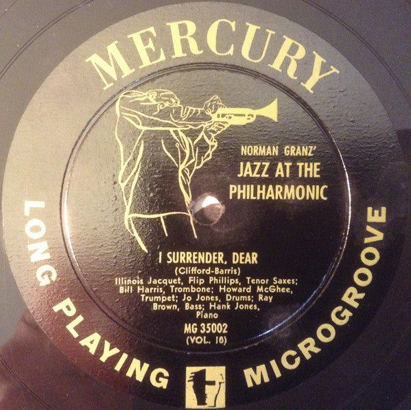 Norman Granz' Jazz At The Philharmonic* : Norman Granz' Jazz At The Philharmonic Vol 10 (10", Album, Mono, RE)