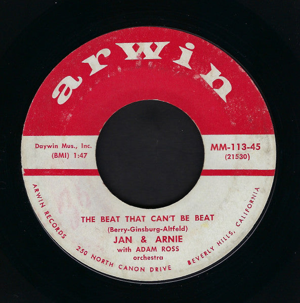 Jan & Arnie : I Love Linda (7", Single, Mono)