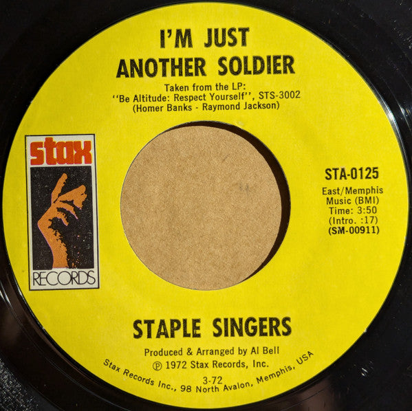 The Staple Singers : I'll Take You There (7", Single, Mono, Styrene, Mon)