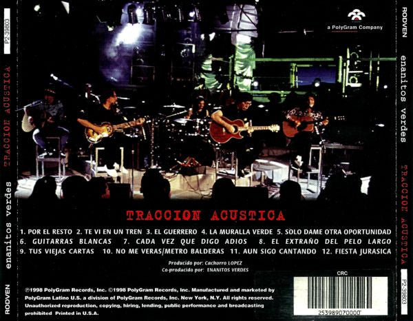 Enanitos Verdes : Traccion Acustica (CD, Album)