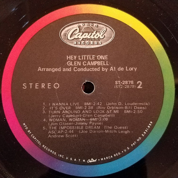 Glen Campbell : Hey, Little One (LP, Album, Los)