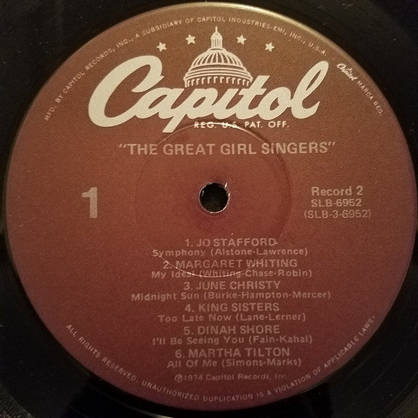 Various : The Great Girl Singers (2xLP, Comp)