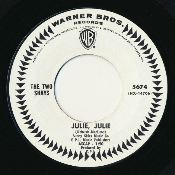 The Two Shays : Forget It Baby (7", Promo)