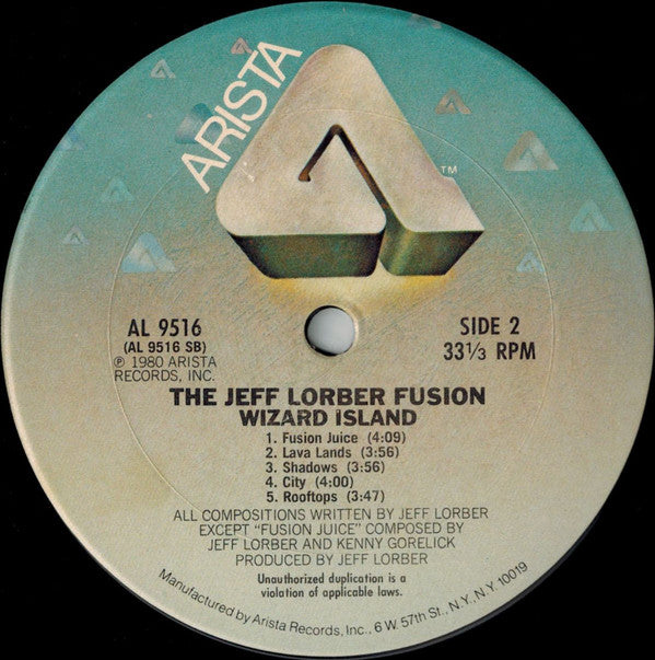 The Jeff Lorber Fusion : Wizard Island (LP, Album, San)
