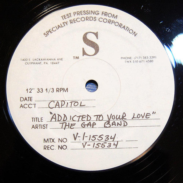 The Gap Band : Addicted To Your Love (12", TP)