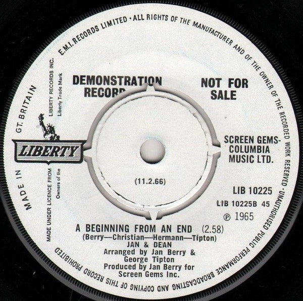 Jan & Dean : Norwegian Wood (7", Single, Mono, Promo)