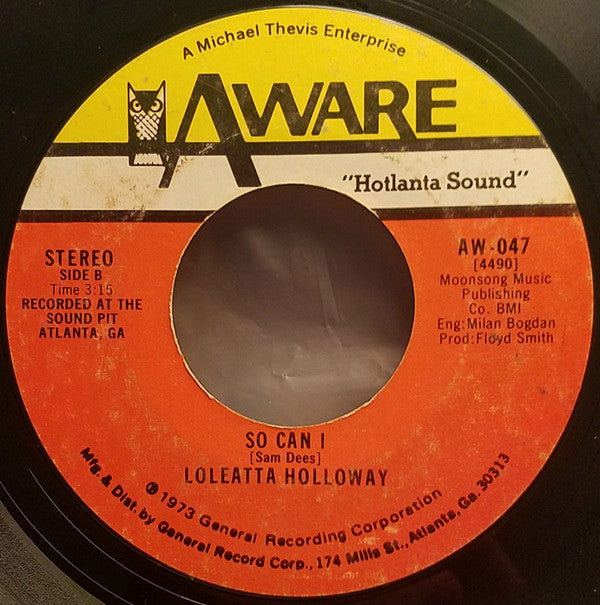 Loleatta Holloway : Cry To Me (7", Styrene)