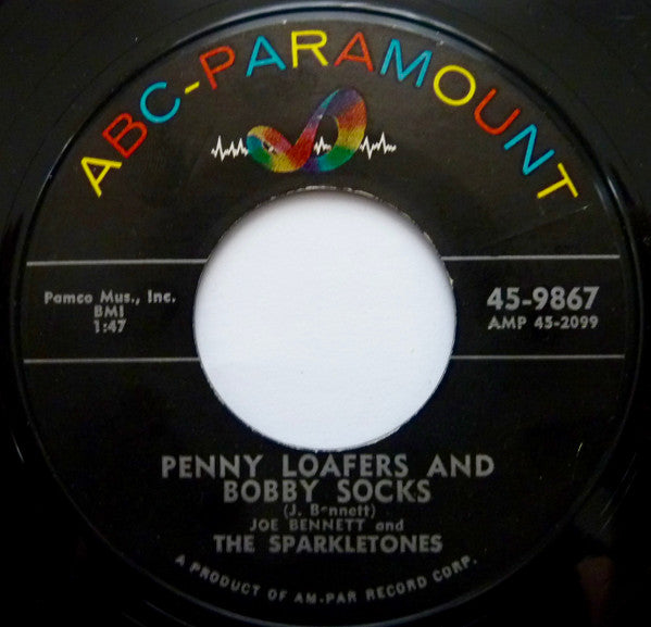Joe Bennett And The Sparkletones : Penny Loafers And Bobby Socks / Rocket (7", Single)