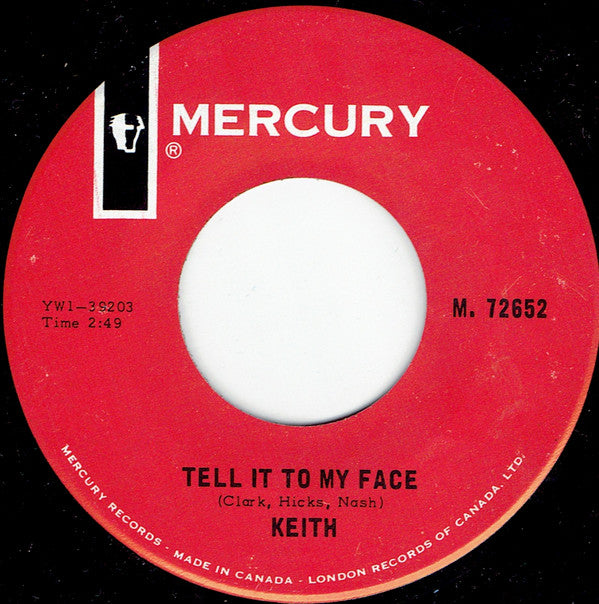 Keith (2) : Tell It My Face (7")