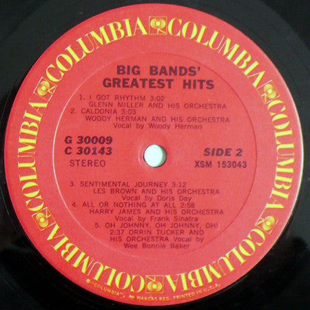 Various : Big Bands' Greatest Hits (2xLP, Comp)