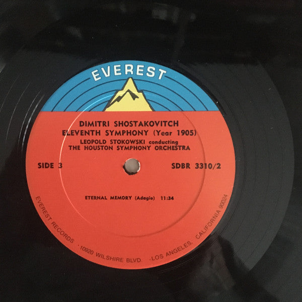 Dmitri Shostakovich Dimitri Shostokovich Leopold Stokowski conducting Houston Symphony Orchestra : Eleventh Symphony (Year 1905) (2xLP, Enh, Box)