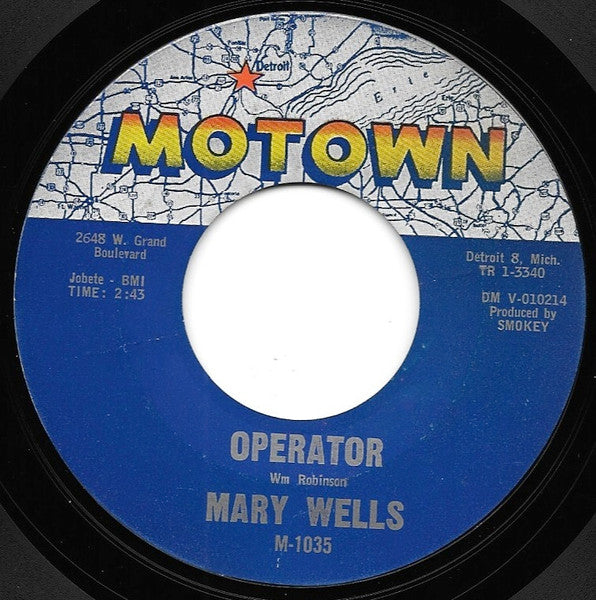 Mary Wells : Two Lovers / Operator (7", Mon)
