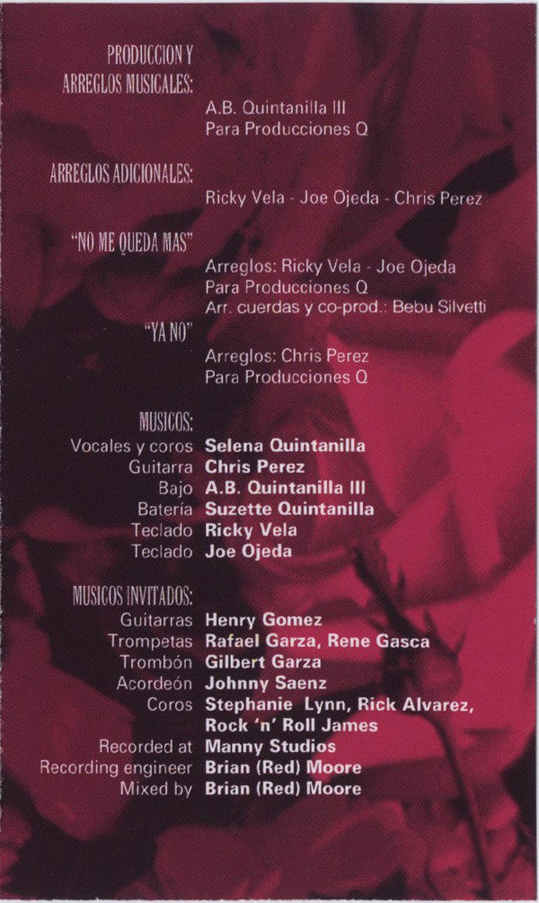 Selena : Amor Prohibido (Cass, Album, Wax)