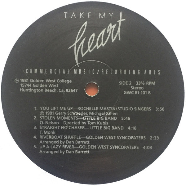 Various : Take My Heart - Commercial Music / Recording Arts - 1981 (LP, Comp)
