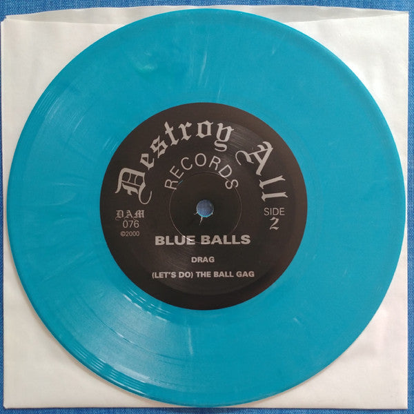 The Blue Balls : Stretch Marks (7", Num, Blu)