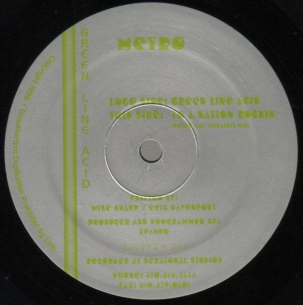 Metro L.A. : Green Line Acid (12")