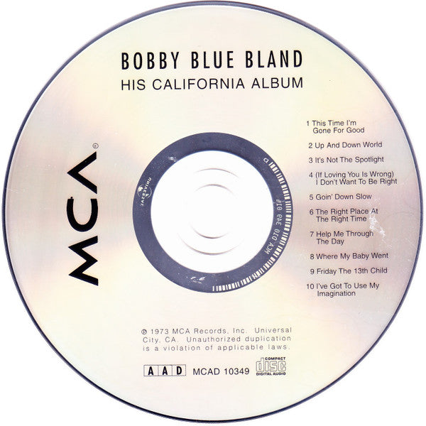 Bobby Bland : His California Album (CD, Album, RE)