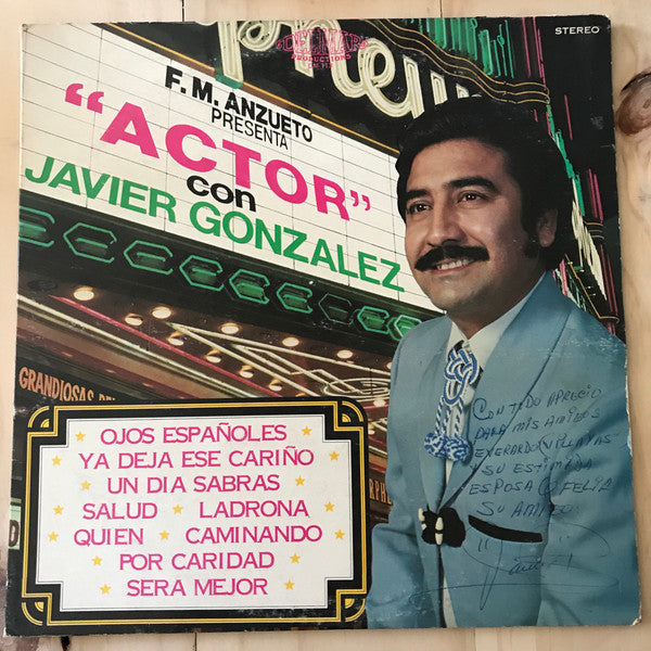 Javier Gonzalez (13) : F.M. Anzuelo Presenta Actor Con Javier González (LP, Album)
