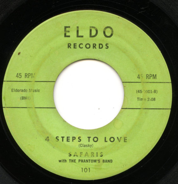 Safaris* With The Phantom's Band : Image Of A Girl / 4 Steps To Love (7", Single, Mon)