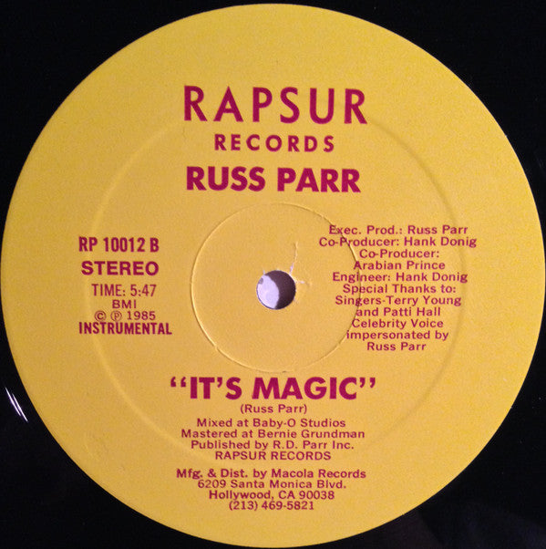 Russ Parr : It's Magic (12")
