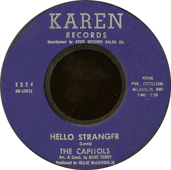 The Capitols : Cool Jerk / Hello Stranger (7", Single, Styrene)