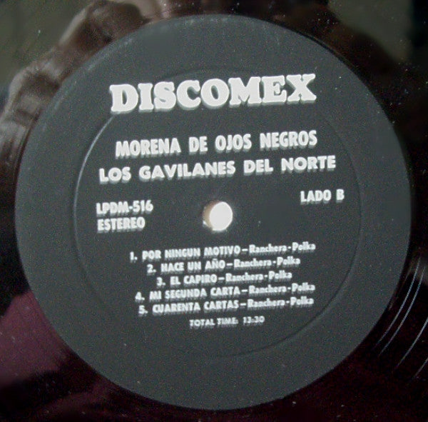 Los Gavilanes Del Norte : Morena De Ojos Negros (LP, Mono)