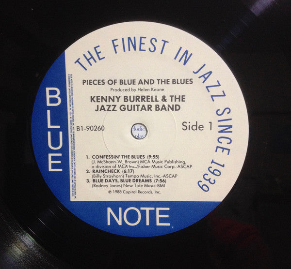 Kenny Burrell And The Jazz Guitar Band : Pieces Of Blue And The Blues (LP, Album)